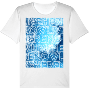 T-Shirt aus Bio-Baumwolle - Imaginer Live Here And Now Ocean